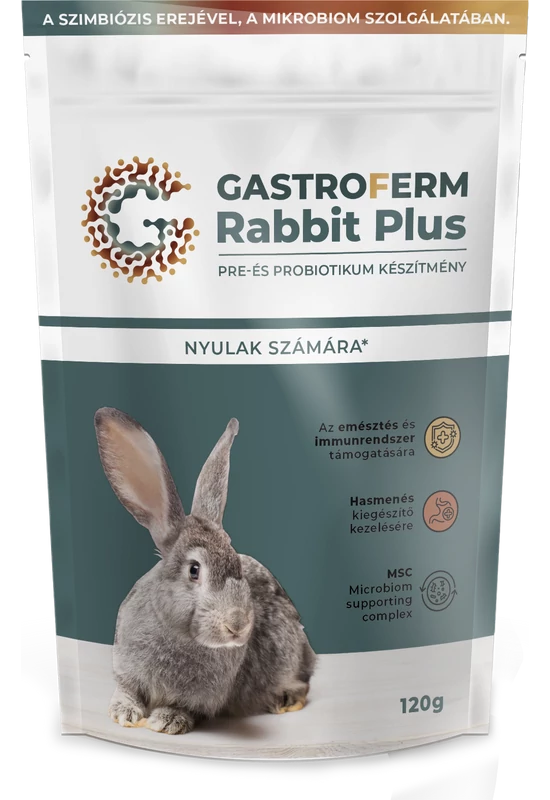 GastroFerm Rabbit Plus - Nyulak Számára - Prebiotikum és Probiotikum - 120g
