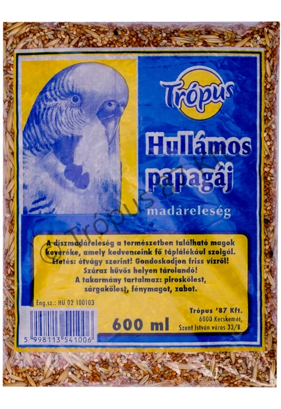 Trópus - Eleség 600ml Hullámos Papagáj
