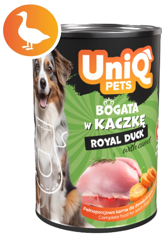 UniqPets Kutyakonzerv ROYAL Kacsa 375g