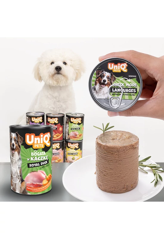 UniqPets Kutyakonzerv ROYAL Kacsa 375g