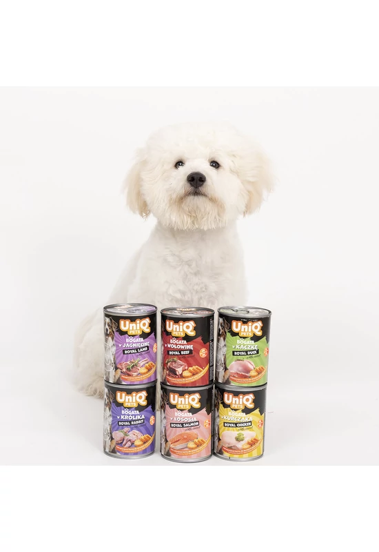 UniqPets Kutyakonzerv ROYAL Kacsa 375g