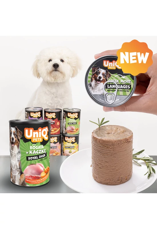UniqPets Kutyakonzerv ROYAL Kacsa 375g