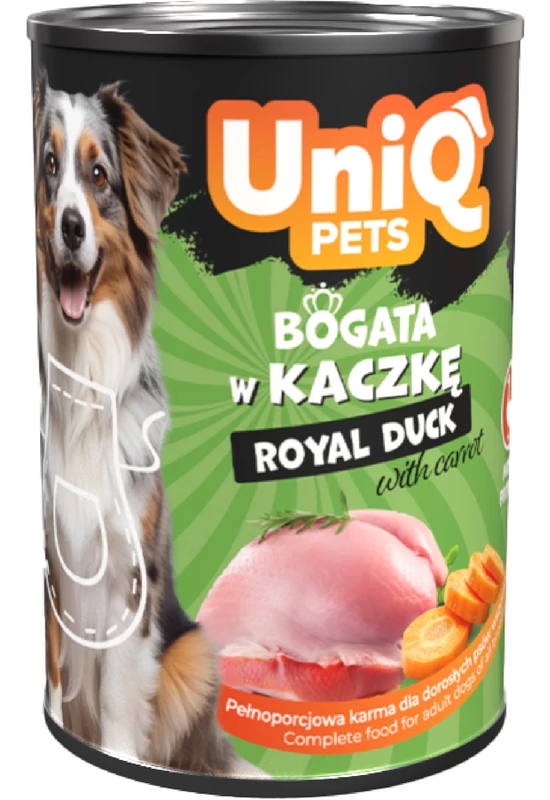 UniqPets Kutyakonzerv ROYAL Kacsa 375g