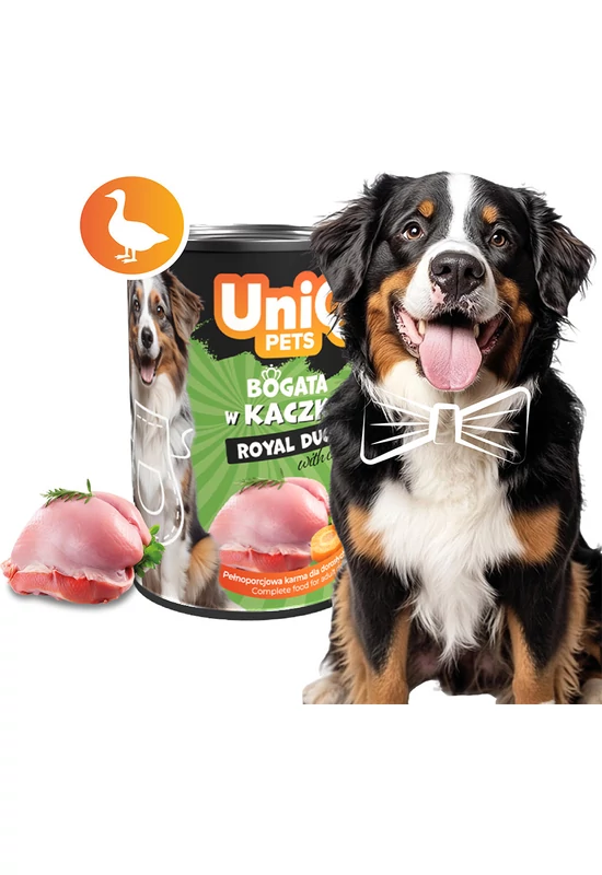 UniqPets Kutyakonzerv ROYAL Kacsa 375g