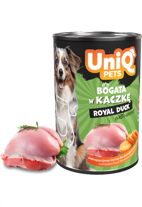 UniqPets Kutyakonzerv ROYAL Kacsa 375g