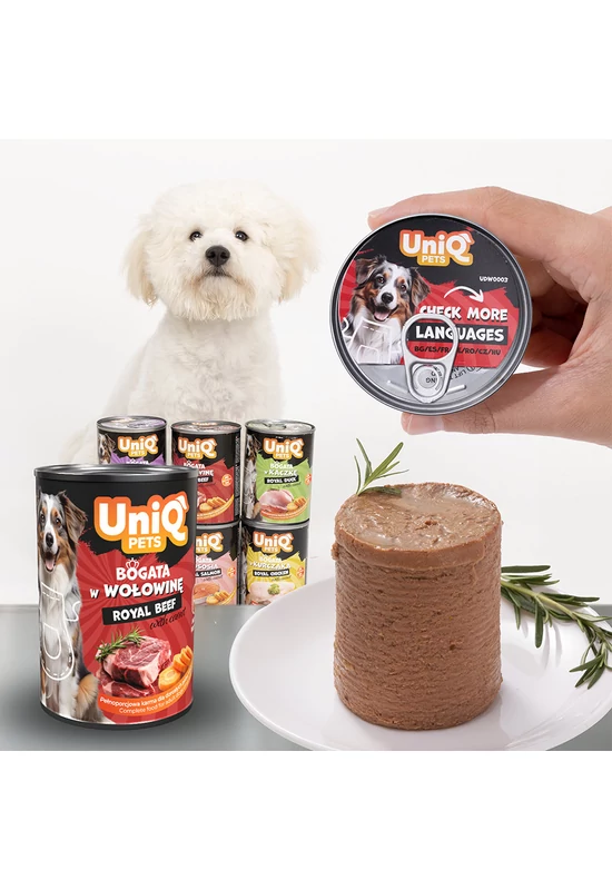 UniqPets Kutyakonzerv ROYAL Marha 375g