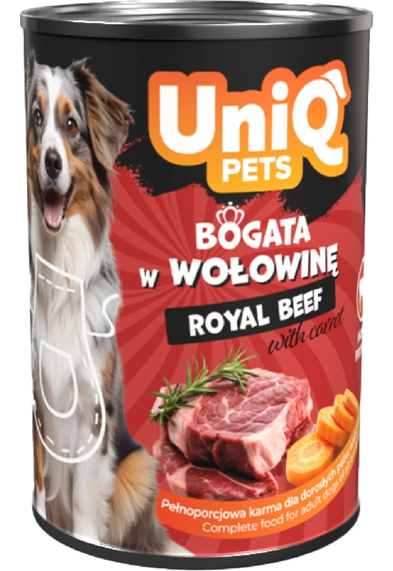 UniqPets Kutyakonzerv ROYAL Marha 375g