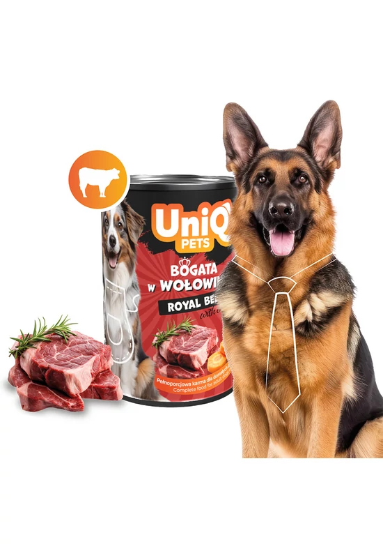 UniqPets Kutyakonzerv ROYAL Marha 375g