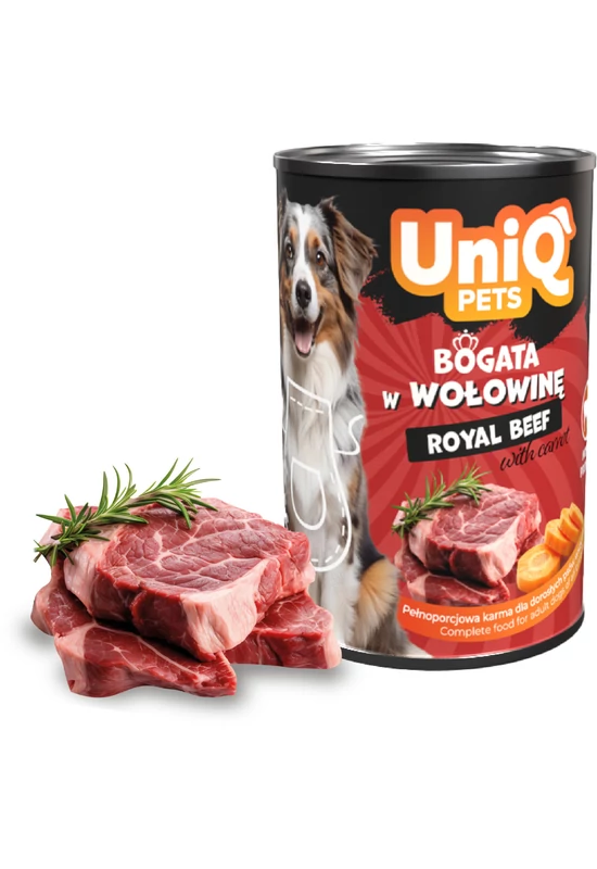 UniqPets Kutyakonzerv ROYAL Marha 375g