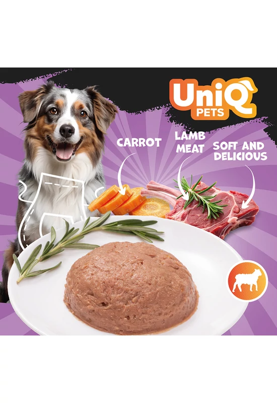 UniqPets Kutyakonzerv ROYAL Bárány 375g