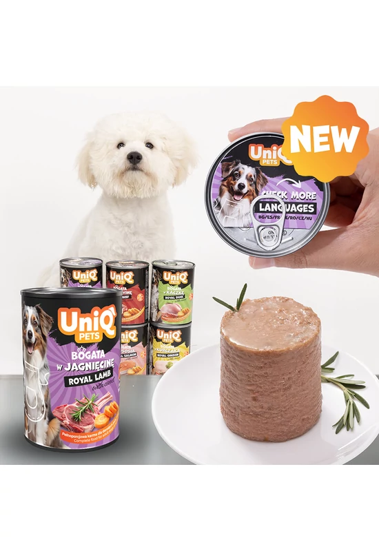 UniqPets Kutyakonzerv ROYAL Bárány 375g