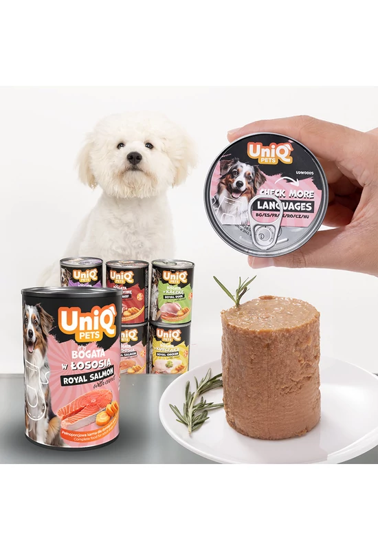 UniqPets Kutyakonzerv ROYAL Lazac 375g