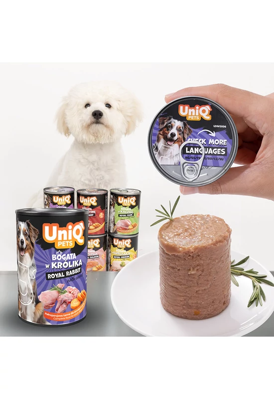 UniqPets Kutyakonzerv ROYAL Nyúl 375g