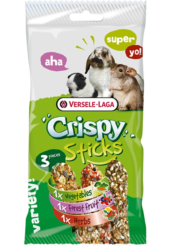 Crispy Sticks Herbivores Triple - Triplarúd Mix Rágcsáló Nak 165g