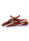 Fine Dog Csavart Sonkás Stick Vaníliával 12cm 50db/csomag