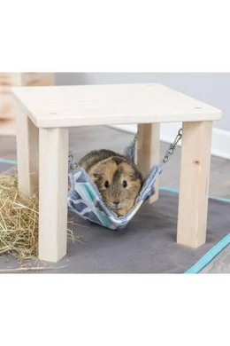 Trixie Sunny shelter/platform with hammock - fekhely (szürke, színes) tengerimalac és nyulak részére