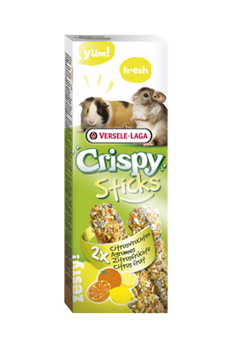 Versele-Laga Crispy Sticks Guinea Pigs-Chinchillas Citrus Fruit - Duplarúd Tengerimalac, Csincsilla