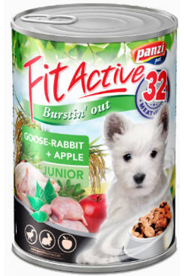 Fitactive Dog - Konzerv - Junior Liba és Nyúl 415g