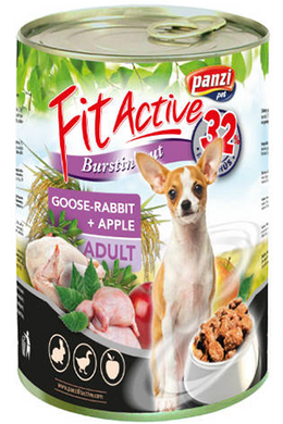 Fitactive Dog - Konzerv - Liba, Nyúl és Alma 415g