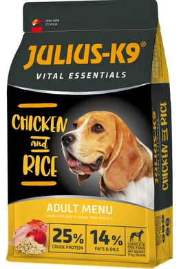 Julius-K9 Adult Vital Essentials Csirkehús és Rizs 12kg