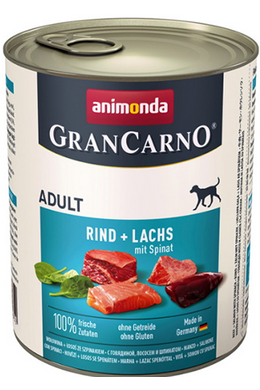 Animonda Grancarno Adult Lazac - Spenót 800g