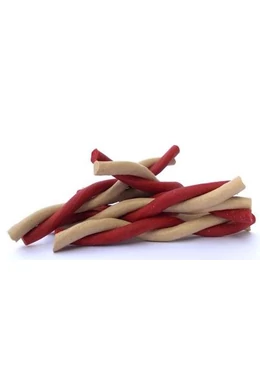 Fine Dog Csavart Sonkás Stick Vaníliával 12cm 50db/csomag