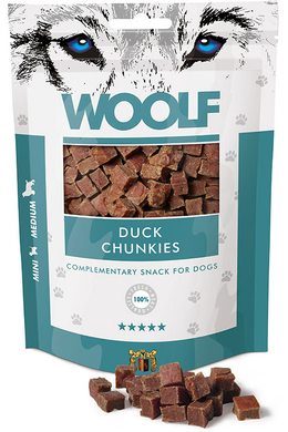 Woolf Kacsahús Kockák - 100g