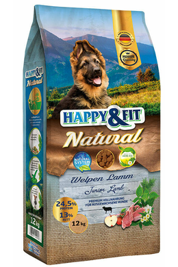 Happy&amp;Fit Natural Welpen Lamm - 12kg