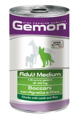 Gemon Dog Konzerv Medium Adult Bárány-Rizs 1250g
