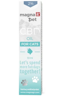 MagnaPet Macskáknak CBD Olaj 2% / 10ml - Természetes Megoldás