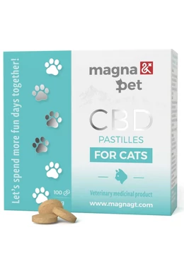 MagnaPet Macskáknak CBD Tabletta 100db/doboz - Nyugalom és Egészség