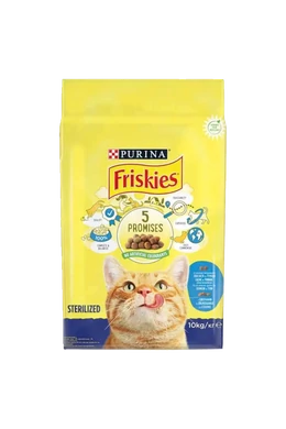 Friskies Cat - Száraztáp - Steril - Lazac - 10kg