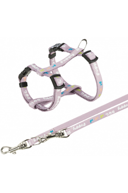Trixie - Junior Puppy H-Hám Pórázzal 8mm×23-34cm - Világoslila