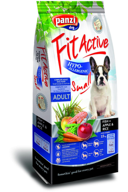 Fitactive Dog - Száraztáp - Hypoallergenic Adult Small Hal, Rizs és Alma - 4kg