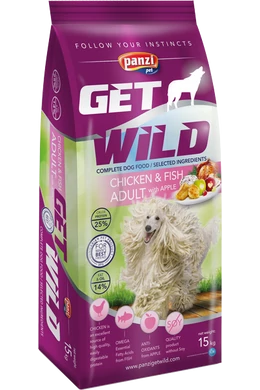 Getwild Dog Adult Csirke, Hal és Alma - 15kg