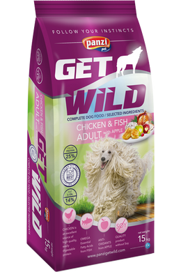 Getwild Dog Adult Csirke, Hal és Alma - 15kg