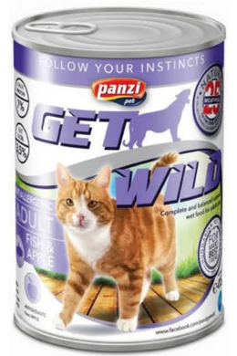 Getwild Cat - Konzerv - Adult Hal és Alma 415g