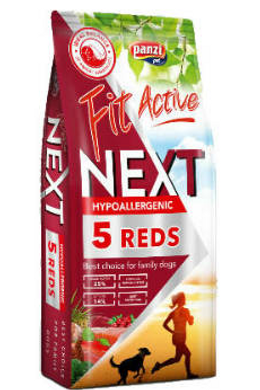 Fitactive Next Dog - Száraztáp - Hypoallergenic Adult Five Reds - Ötféle Vörös Hússal - 15kg