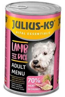 Julius-K9 - Konzerv - Lamb&amp;amp;Rice - Báránnyal és Rizzsel 1240g
