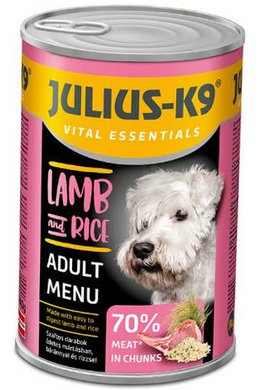 Julius-K9 - Konzerv - 1240g Lamb&amp;Rice -Bárány és Rizs