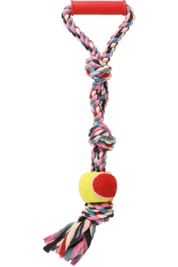 Trixie Kutyajáték Fogselyem Fogós Labdával 50cm