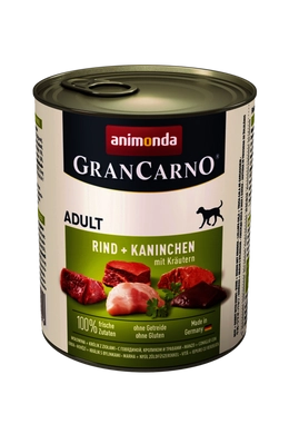 Animonda Grancarno Adult Nyúl - Gyógynövény 800g