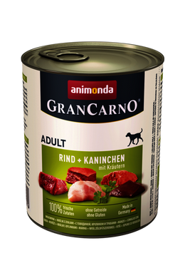 Animonda Grancarno Adult Nyúl - Gyógynövény 800g