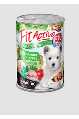 FitActive Dog - Konzerv - Junior Liba és Nyúl 415g