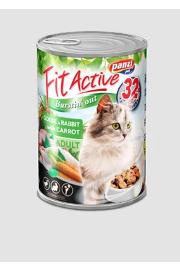 FitActive Cat - Konzerv - Liba, Nyúl és Répa 415g
