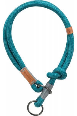 Trixie Be Nordic Collar - Nyakörv Fonott Kötélből (Petrolkék/Világos Szürke) S-M (40cm/O8mm)