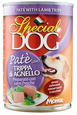 Special Dog Konzerv Pate Bárány és Pacal 400g