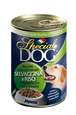 Special Dog Konzerv Vadhús és Rizs 400g