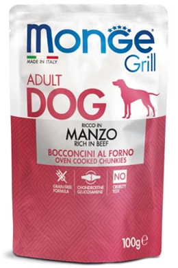 Monge Dog - Grill Adult - Beef - Marhahússal - 100g