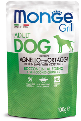 Monge Grill Adult Dog - Lamb - Bárány falatok - 100g